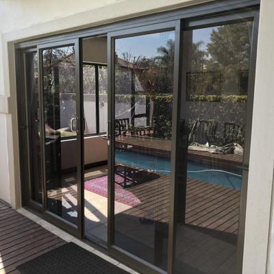 China Heat Insulation Powder Coated Aluminum Frame Sliding Glass Door for sale