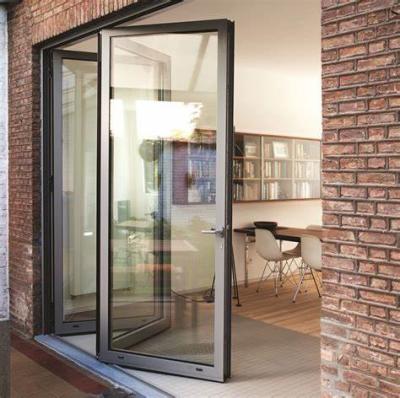 China sliding glass bifold door sound insulation glass bifold door exterior bifold door price for sale