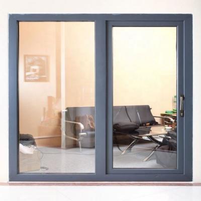 China Youshuo Cheap Aluminum Storm Sliding Windows For Sale, Bangladesh Gray / Black Aluminum Sliding Window for sale