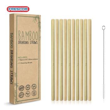 China Sustainable Eco - Friendly Bamboo Drinking Straws With Logo Reusable Customized for sale