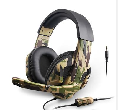 China Best earphone headband gaming headphones in low price with camouflage color for mobile phone/pc/computer for sale