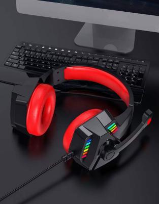 China Earphone HD Noise Reduction LED PC Headset Glowing Headset For Playing Game for sale