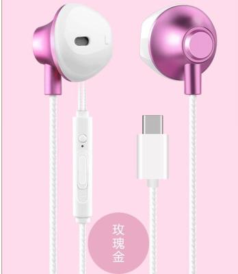 China In-ear Over Ear Stereo Cable Type C Earphone With MICR For Mobile Phone for sale