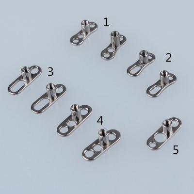 China 23 Grade Titanium Titanium Microdermal Surface Anchor Piercing Base In Different Designs for sale