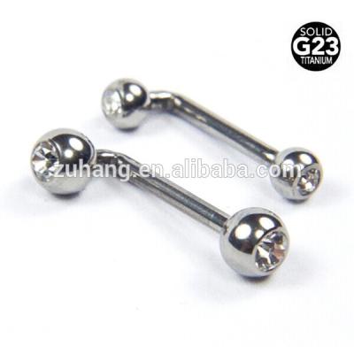 China Titanium G23 Titanium Jeweled L Bar Design Venus Body Jewelry Christina Genital Piercing for sale