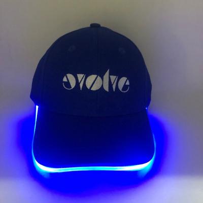 China breathable & Waterproof Custom Logo Kids Led Baseball Hat Popular Design Sports Curve Brim Hat for sale