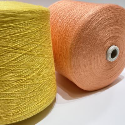 China O núcleo elástico alto girou o fio viscoso de linho 50%Viscose 29%PBT 21% 48nm/2 de nylon 28s/2 da mistura à venda