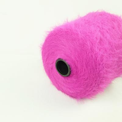 China FLUFFY DYED NYLON EYELASH FEATHER YARN FOR KNITTING SWEATER for sale