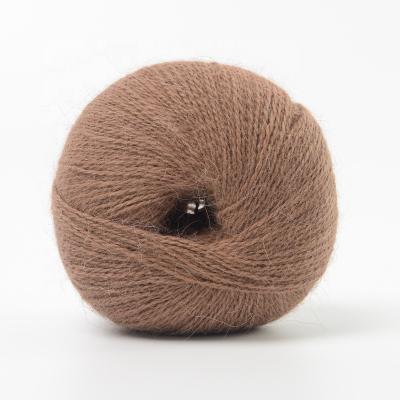 China Angora Soft Mink Cashmere Knitting Yarn Long Hair for sale