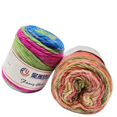 China Ring Spun Cake Cotton Blend-Garen voor Crochet 35%Cotton 55%Acrylic 10%Wool Te koop