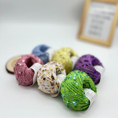 China 3mm 6mm Paillette-Garn für das Mit der Hand stricken zu verkaufen