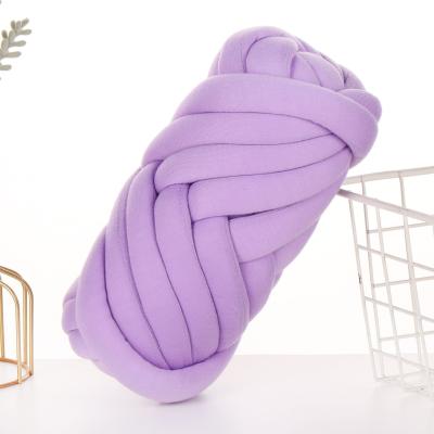 China 100% PO Chunky T-Shirt Core Yarn Tape Yarn For Hand Knitting Blanket Cushion for sale