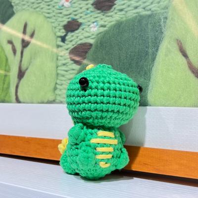 China Handbreien Leuk Leuke Dinosaurus Milk Cotton Crochet Kit Voor Beginners Te koop