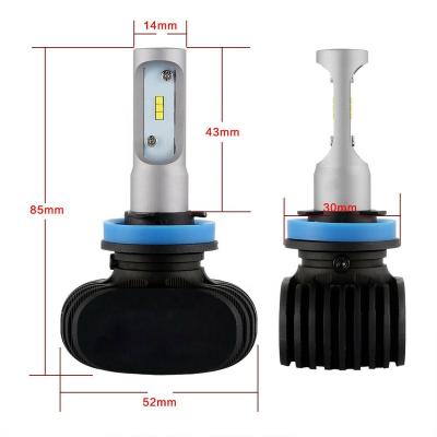 China CE H7 H11 880 9005 9006 S1 car headlight 12V CSP LED car bulbs 1919 fanless led headlight kits universal for sale