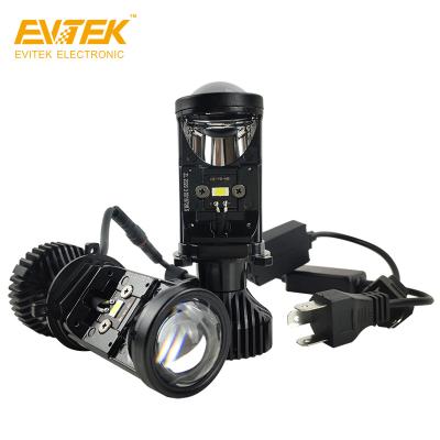 China EVITEK Projector Bi Led H4 95W 15800LM H4 6000K Car Led Headlight H4 Y6 Projector Led Headlight Universal for sale