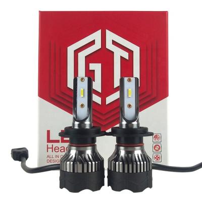 China Strong heat dissipation function K5 aviation aluminum fan designed strong heat dissipation aluminum led headlight bulb faros led Para automobiles for sale