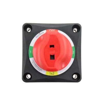 China Marine Boat RV Dual Battery 1-2-Both-Off Switch Disconnects Main Selector 300A For Vehicles Etc. Amomd cut out battery switch for dual battery installation for sale