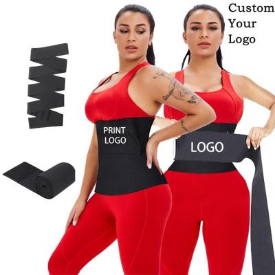 China Antibacterial Postpartum Support Flat Belly Bandage Corset Slimming Tummy Wrap Band Trimmer Body Shaper Waist Trainer Belt For Women for sale