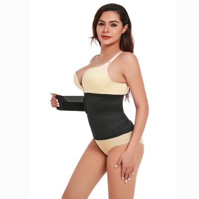 China Antibacterial Waist Trainer Adjust Your Snatch Bandage Wrap Belly Sweat Wraps Waist Trimmer Belt For Women for sale