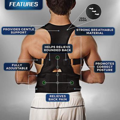 China Adjustable Posture Corrector For Men And Women Upper Back Brace For Clavicle Support for sale