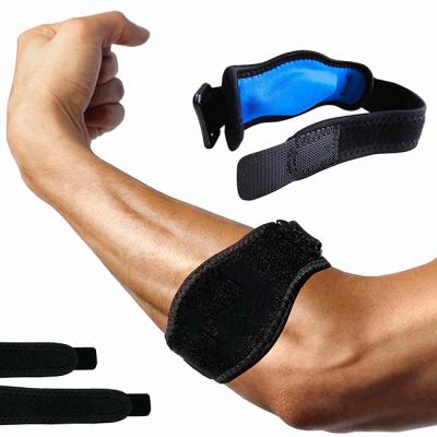 China Soft Elastic Neoprene Sports Adjustable Compression Tennis Support Elbow Brace For Men for sale