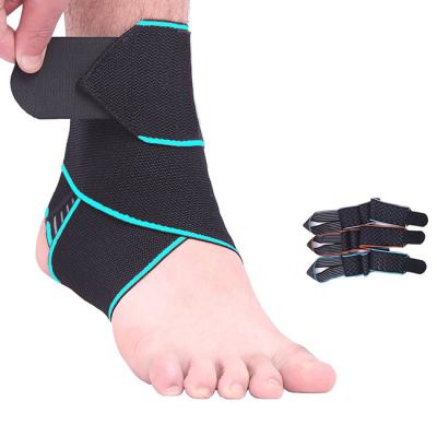 China Adjustable Compression Ankle Wear Straps Brace Foot Guard Ankle Stabilizer Support Lace Up Ankle Brace for sale