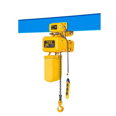 China Construction Material Shops TXK 2t Manufacturer Supply Lifting Winch Electric Chain Hoist for sale