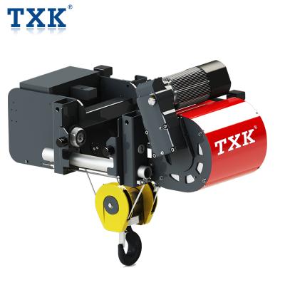 China Hotels 3.2Ton 5Ton 10 Ton Single Girder Electric Wire Rope Hoist Manufacturer European Model Low Headroom for sale