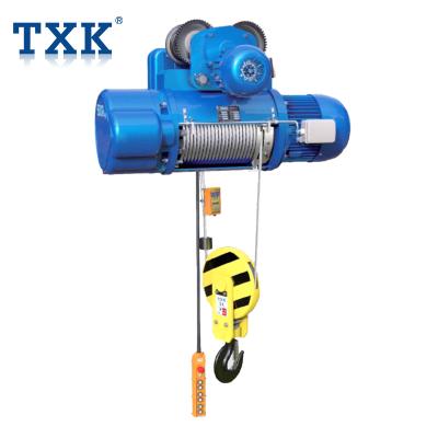 China Construction Hoist TXK 8Ton 10Ton CD1 MD1 3 Phase Motor Wire Rope Jib Crane Electric Hoist for sale