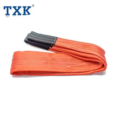 China Lifting/Eye and Eye 5 Ton Polyester Webbing Sling Strap wrap brand TXK for sale