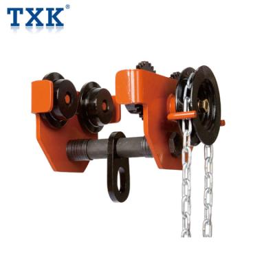 China Building Material Stores TXK Brand Manual 3T/5T/10T LiftingTrolley Supplier for sale