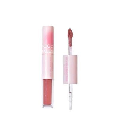 China Sunscreen GOGO TALES non-stick cup mirror light lip glaze double-headed lip nectar mirror lipstick GT559 for sale