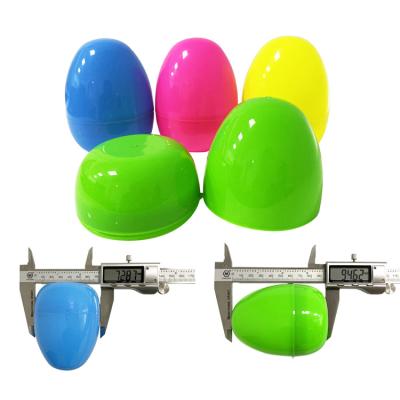 China Plastic Easter Egg 9.5X7cm Toy Decoration For Baskets Bucket Bag Gift Assorted Colored Plastic Easter Eggs for sale