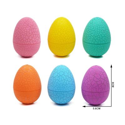 China Manufacturer Small Toy Basket Filler 8*5.6CM Dinosaur Egg Plastic Colorful Plastic Easter Eggs for sale