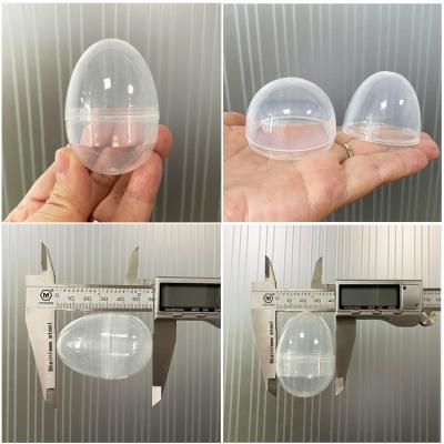 China Plastic Easter Egg 6x4.2cm Toy Decoration for Baskets Bucket Bag Gift Clear Plastic Easter Eggs for sale