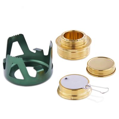 China Compact Outdoor Mini Alcohol Stove Burner For Outdoor Living Camping Increasing Backpacking for sale