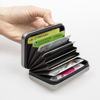 China RFID Blocking Protects Hot Selling RFID Blocking Aluminum Wallet Metal Credit Bank Card Holder for sale