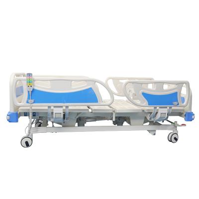 China Hospital Room Three Functions Hospital Bed With ABS 4 Side Rails 3 Function Electric Hospital Bed for sale