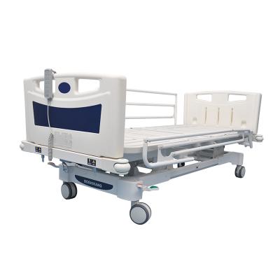 China 3 Function Metal ICU Automatic Remote Control 3 Adjustable Intensive Medical Electric Hospital Bed for Ward Nursing Hospital for sale