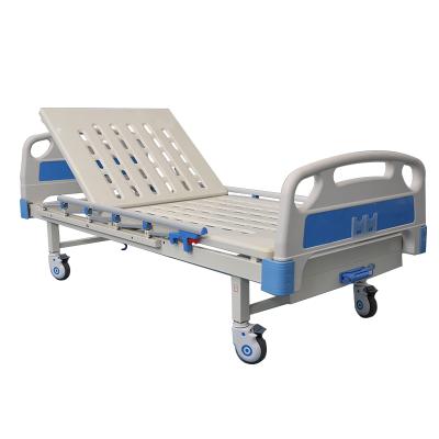 China Wholesale Hospital Clinic Medical Equipment Sick Bed Manufacturers 1 Cranks Manual Hospital Bed for sale