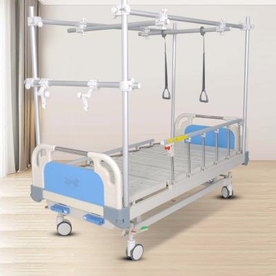 China Function two add monkey pole hospital crank lumbar vertebra traction orthopedic beds for sale