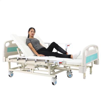 China Multi Functions Electric Paralyzed Care Bed Elderly Home Used Nursing Bed For Elderly With Toilet for sale