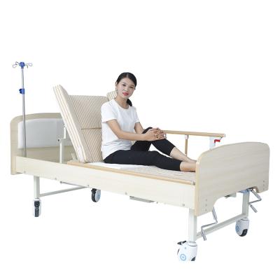 China Clinic Centers New Product Home Nursing Backrest Adjustable Patient Used Wooden Hospital Nursing Bed For Old Men And Disabled Men for sale