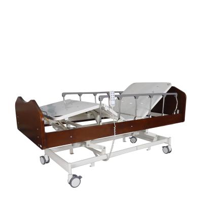 China Clinic Centers Solid Wood Headboard Home Care Bed Electric Nursing Bed Home Care Nursing Bed With Toilet for sale