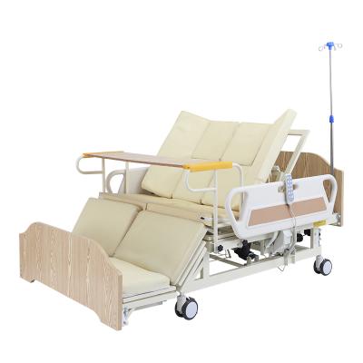 China Eco-friendly Hospital Clinic Wooden Household Multifunctional Electric Nursing Bed for sale