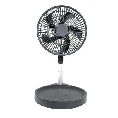 China Portable Mini Folding Fan Hebron USB Water Jet Wireless Charging Air Cooler With Led Light Telescopic Fan Folding Custom Fans for sale