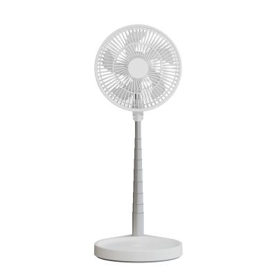 China Powerbank Fan Driven Portable Folding Fan Ventilador Silent Standing Pedestal For Rotating Circulation Room Air Led Light Fans for sale