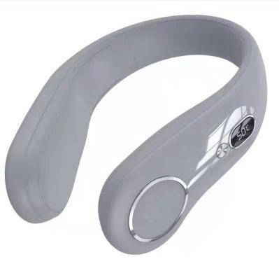 China 2022 New Version 2022 Function Powerbank Fan 8000mAH USB Wearable Handsfree Portable Bladeless Electric Collar Neck Band Fan Personal Fan for sale