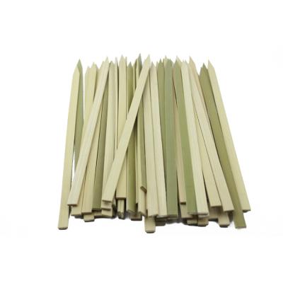 China Wholesale Easily Cleaned Bamboo BBQ Sticks Grill Bamboo Material Bamboo Skewer With Custom Logo for sale