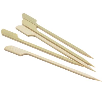 China Wholesale Natural Bamboo Teppo Skewer Easily Cleaned Gun Shaped Flat Teppo Skewer for sale